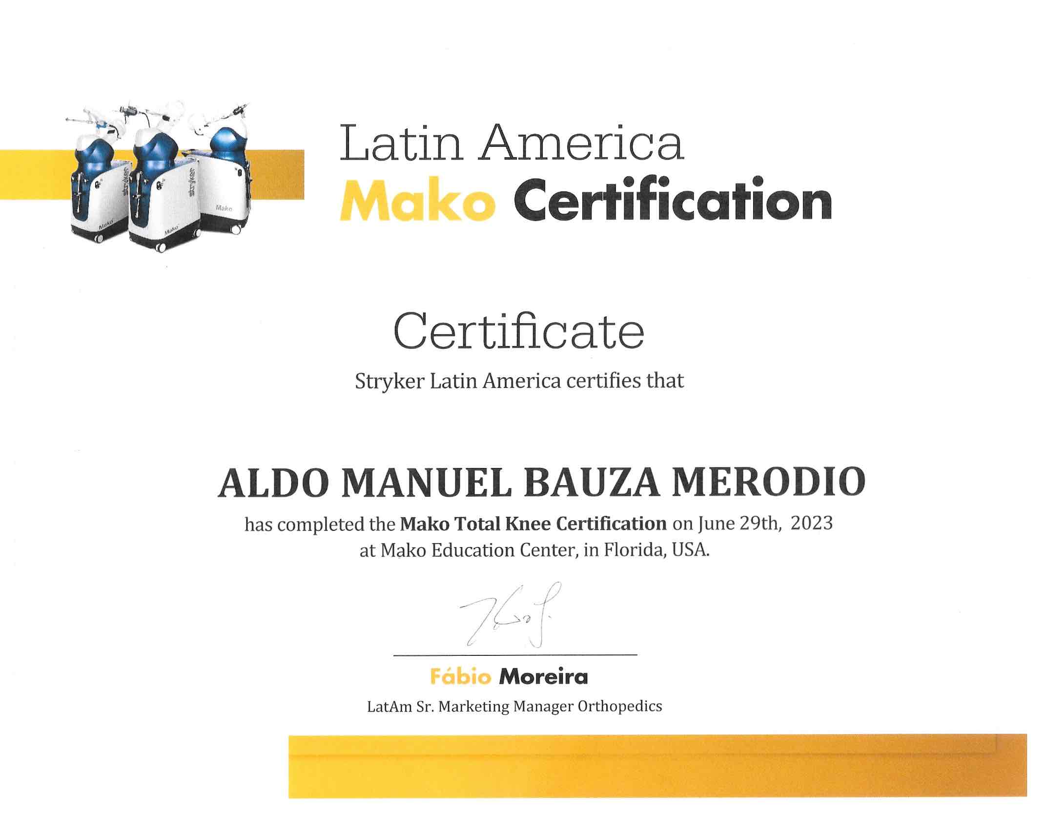 MAKO-Cirugía asistida por un brazo robótico